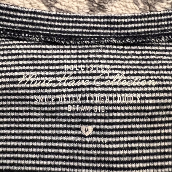 Hollister Blue and White Striped Shirt with Buttons - Picture 5 of 5